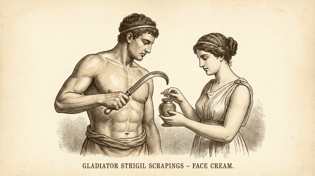 Gladiator Body Scrapings as Face Cream (Ancient Rome)