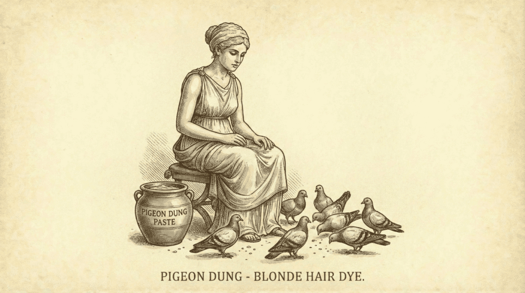 Pigeon Dung for Blonde Hair Dye (Ancient Rome)