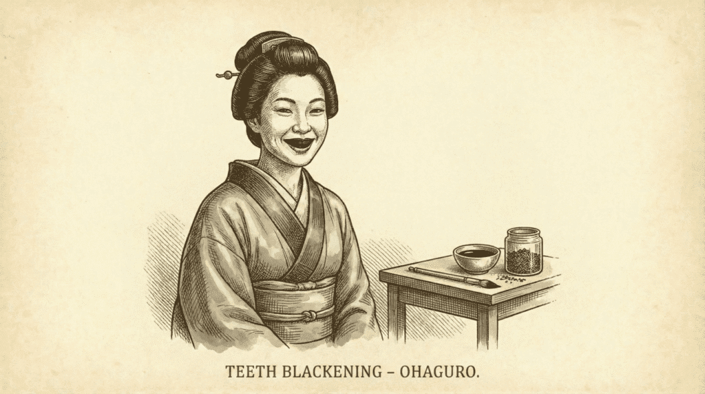 Teeth Blackening with Iron and Vinegar (Japan, Kofun Period Onward)