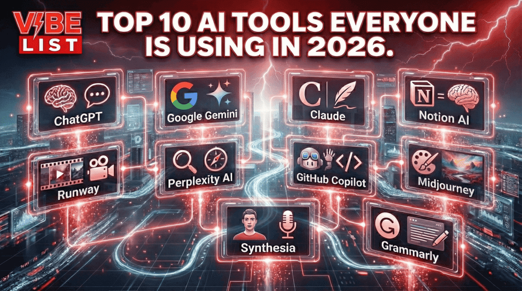 Top 10 AI Tools Everyone Is Using in 2026