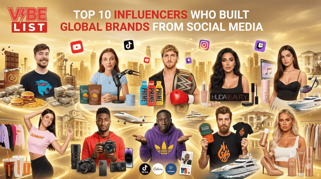Top 10 Influencers Who Built Global Brands From Social Media