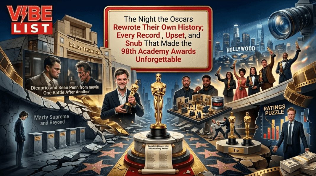 The Night the Oscars Rewrote Their Own History; Every Record, Upset, and Snub That Made the 98th Academy Awards Unforgettable