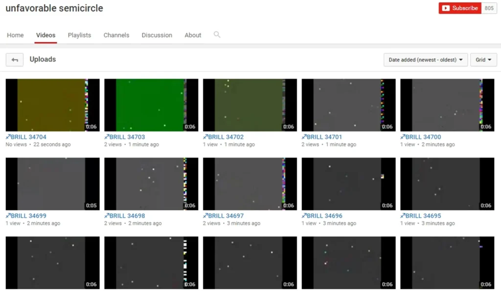 Unfavorable Semicircle YouTube Channel Screenshot