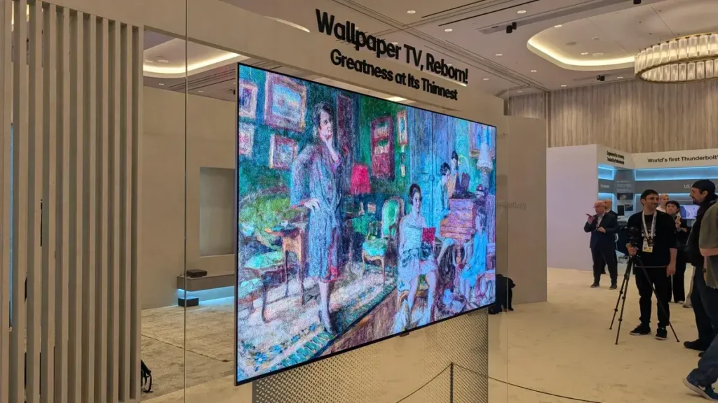 LG OLED Evo W6 Wallpaper TV