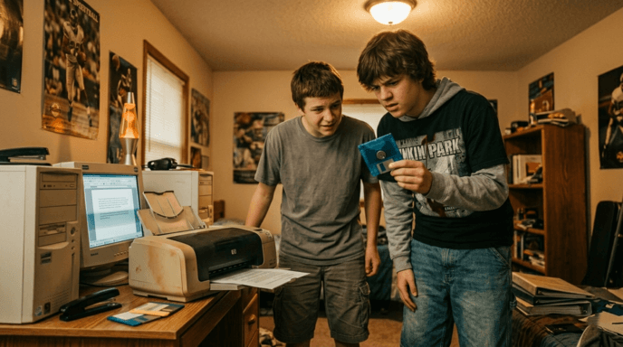Printing an Essay at a Friend's House