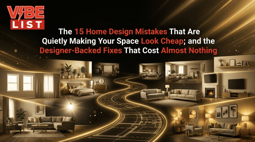 The 15 Home Design Mistakes That Are Quietly Making Your Space Look Cheap — and the Designer-Backed Fixes That Cost Almost Nothing