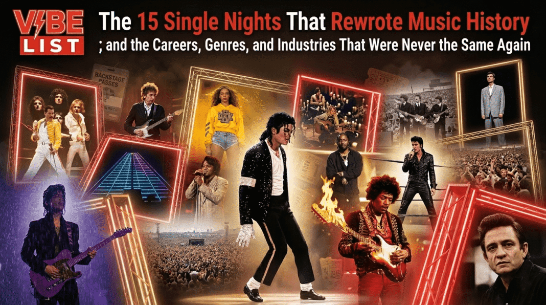 The 15 Single Nights That Rewrote Music History; and the Careers, Genres, and Industries That Were Never the Same Again
