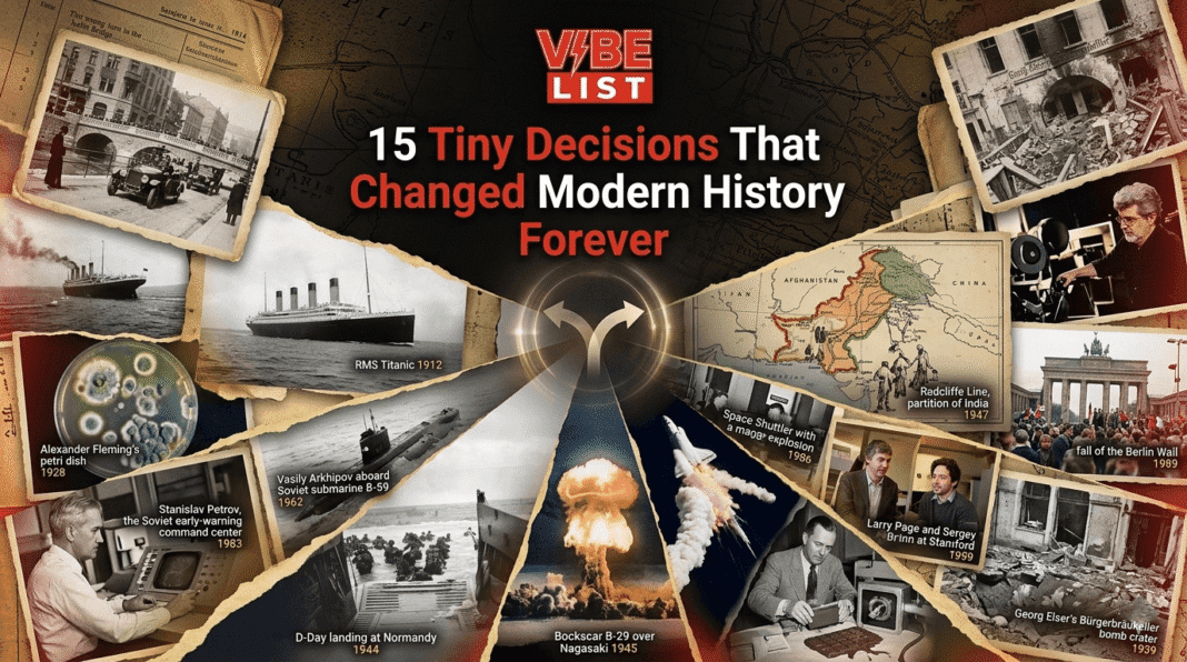 The 15 Smallest Decisions That Accidentally Rewrote Modern History; and the Millions of Lives That Hung on Each One