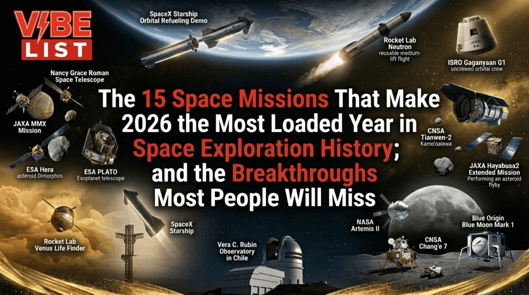 The 15 Space Missions That Make 2026 the Most Loaded Year in Space Exploration History and the Breakthroughs Most People Will Miss
