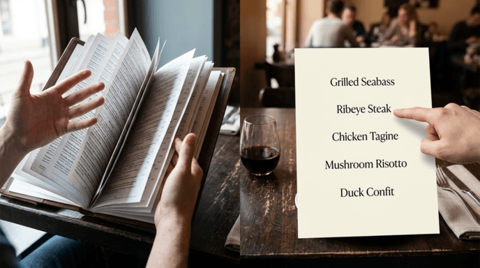 The Paradox of Choice on a Page