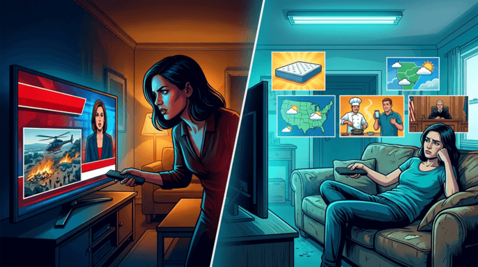 The TV Always Shows Relevant News