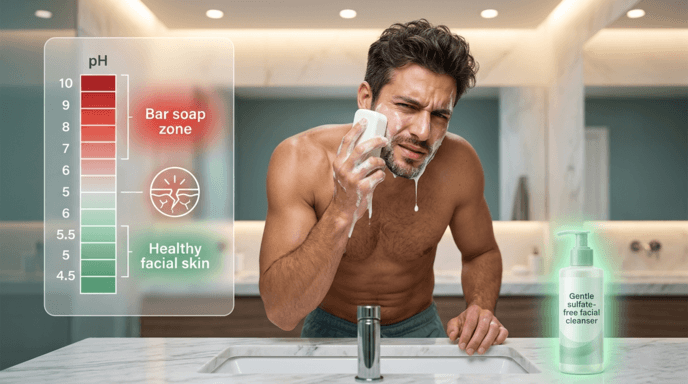 Washing Your Face With Bar Soap