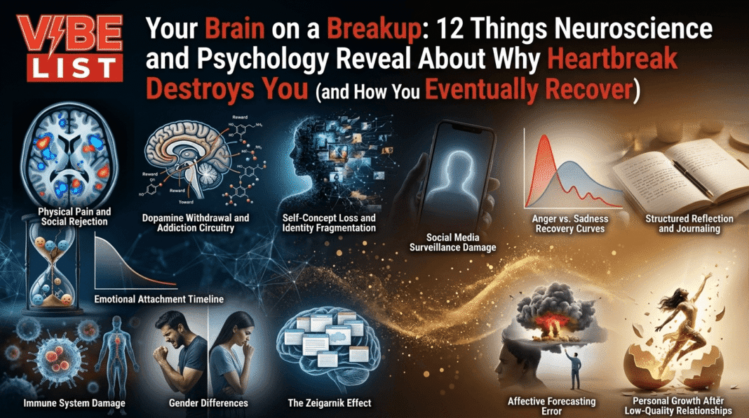Your Brain on a Breakup 12 Things Neuroscience and Psychology Reveal About Why Heartbreak Destroys You (and How You Eventually Recover)