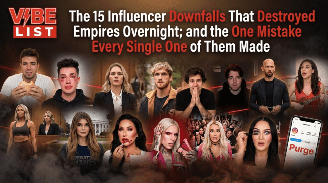 The 15 Influencer Downfalls That Destroyed Empires Overnight