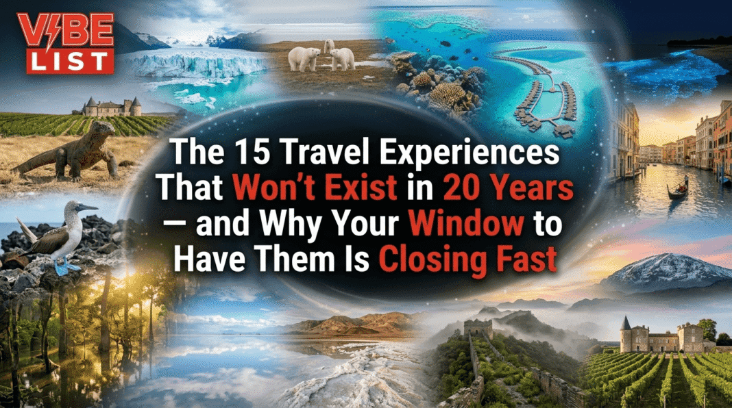 The 15 Travel Experiences That Won't Exist in 20 Years — and Why Your Window to Have Them Is Closing Fast