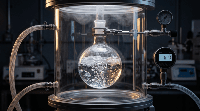 Water Can Boil and Freeze at the Same Time