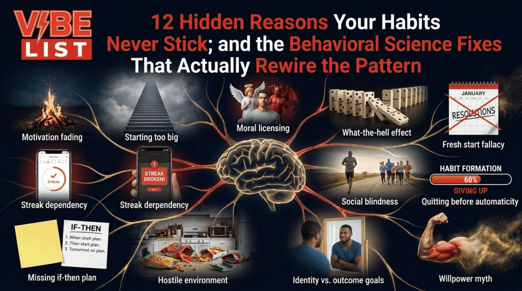12 Hidden Reasons Your Habits Never Stick