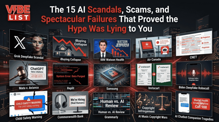 15 Biggest AI Failures & Scandals (2025-2026) | Vibe List