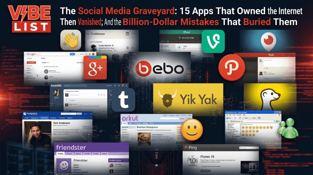 The Social Media Graveyard 15 Apps That Owned the Internet Then Vanished
