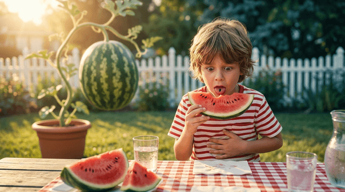 A Swallowed Watermelon Seed Will Grow in Your Stomach