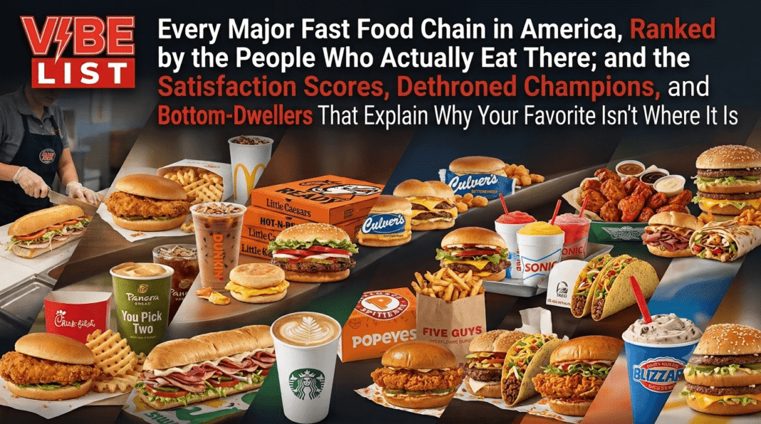 Every Major Fast Food Chain in America, Ranked by the People Who Actually Eat There