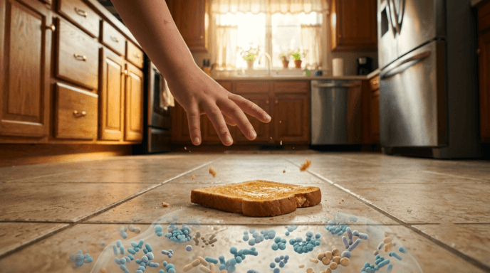 The Five-Second Rule Protects Dropped Food